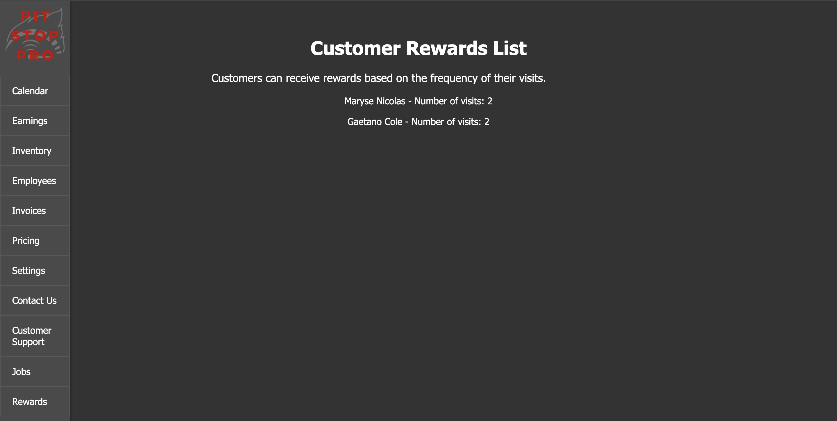 Rewards Screenshot